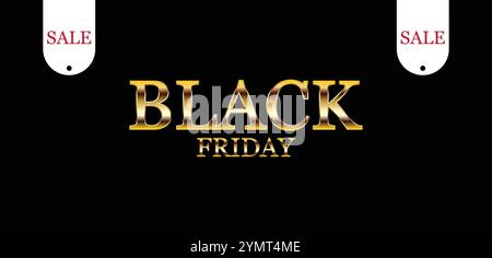 Black Friday Madness Machen Sie sich mit unserem exklusiven Banner bereit Stock Vektor