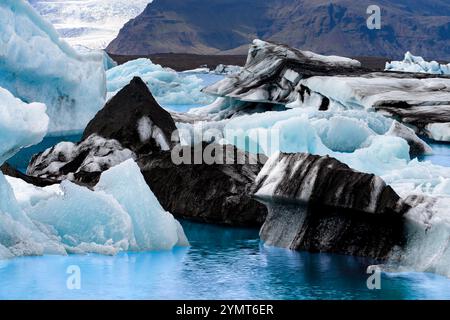 Jökulsárlón Glacier Lagoon, Island Stockfoto