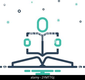 Symbol für Lernen, Bildung Stock Vektor