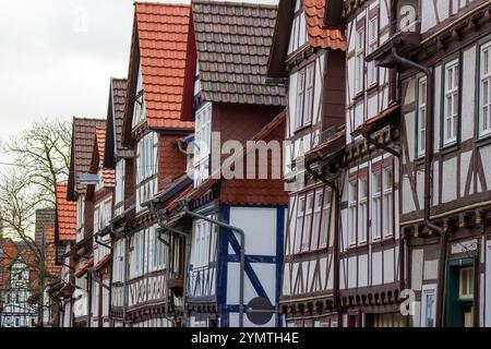 Malerisches Haus in Bad Sooden Allendorf im Werra-Tal in Deutschland, Hessen Stockfoto