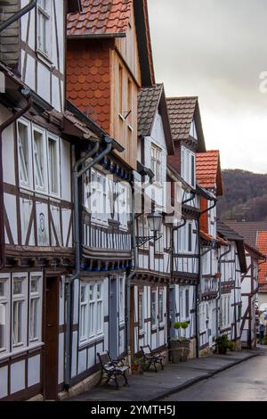 Malerisches Haus in Bad Sooden Allendorf im Werra-Tal in Deutschland, Hessen Stockfoto