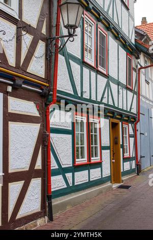 Malerisches Haus in Bad Sooden Allendorf im Werra-Tal in Deutschland, Hessen Stockfoto