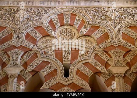 Innenansicht der Kuppel in der Kathedrale von Cordoba, Andalusien, Spanien Stockfoto