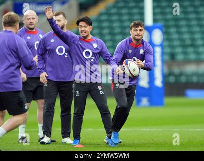 Der Engländer George Furbank während des Mannschaftslaufs im Allianz Stadium in London. Bilddatum: Samstag, 23. November 2024. Stockfoto