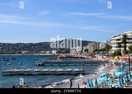 Juan Les Pins, Frankreich. Oktober 2019. Strand in Juan Les Pins, Südfrankreich. Quelle: Vuk Valcic / Alamy Stockfoto