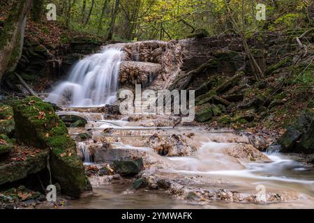 Landschaft der Eifel nahe Bitburg, Deutschland Stockfoto