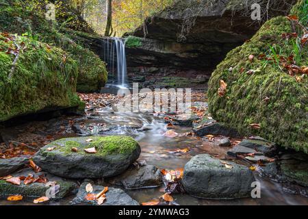 Landschaft der Eifel nahe Bitburg, Deutschland Stockfoto