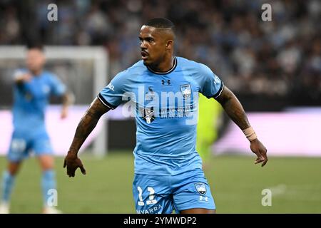 23. November 2024; Allianz Stadium, Sydney, NSW, Australien: A-League Football, Sydney FC gegen Western Sydney Wanderers; Douglas Costa of Sydney FC Credit: Action Plus Sports Images/Alamy Live News Stockfoto