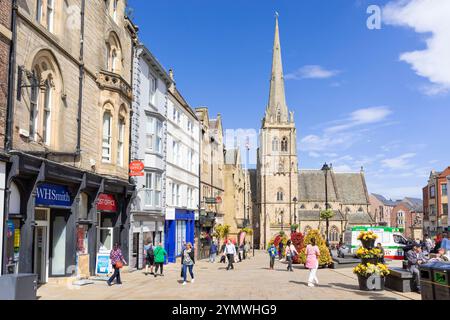 Durham Market Place mit St. Nicholas Church in Durham County Durham England Großbritannien GB Europa Stockfoto