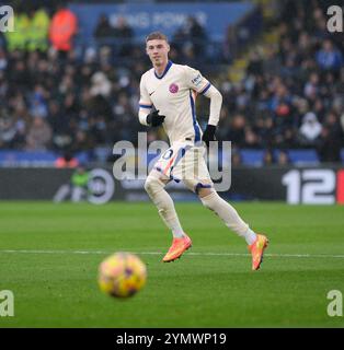 King Power Stadium, Leicester, Großbritannien. November 2024. Premier League Football, Leicester City gegen Chelsea; Cole Palmer aus Chelsea bricht mit Play Credit: Action Plus Sports/Alamy Live News nach vorne Stockfoto