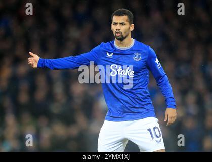 Goodison Park, Liverpool, Großbritannien. November 2024. Premier League Football, Everton gegen Brentford; Iliman Ndiaye von Everton Credit: Action Plus Sports/Alamy Live News Stockfoto