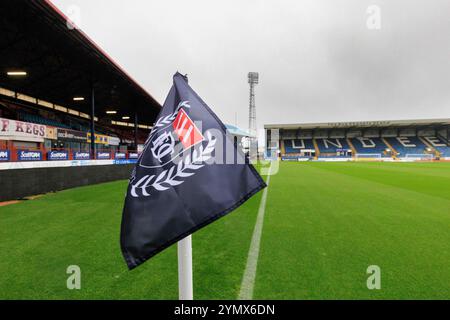 Dens Park, Dundee, Großbritannien. November 2024. Scottish Premiership Football, Dundee gegen Hibernian; das Scot Foam Stadium, Heimstadion von Dundee Credit: Action Plus Sports/Alamy Live News Stockfoto