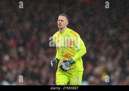 Emirates Stadium, London, Großbritannien. November 2024. Premier League Football, Arsenal gegen Nottingham Forest; Torhüter Matz Sels von Nottingham Forest Credit: Action Plus Sports/Alamy Live News Stockfoto