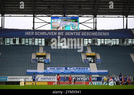 Gent, Belgien. November 2024. Illustrationsfoto, aufgenommen während eines Frauenfußballspiels zwischen AA Gent Ladies und Standard Femina am 11. Spieltag der Saison 2024 - 2025 der Belgischen Lotto Womens Super League, Samstag, 23. November 2024 in Gent. BELGA FOTO LUC CLAESSEN Credit: Belga Nachrichtenagentur/Alamy Live News Stockfoto