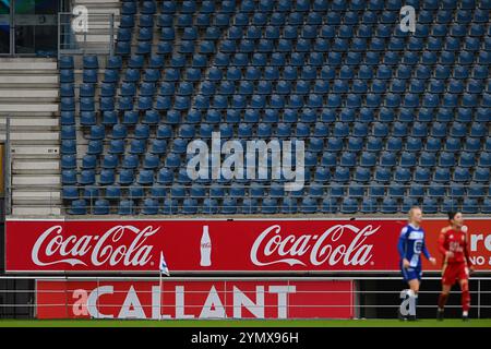 Gent, Belgien. November 2024. Illustrationsfoto, aufgenommen während eines Frauenfußballspiels zwischen AA Gent Ladies und Standard Femina am 11. Spieltag der Saison 2024 - 2025 der Belgischen Lotto Womens Super League, Samstag, 23. November 2024 in Gent. BELGA FOTO LUC CLAESSEN Credit: Belga Nachrichtenagentur/Alamy Live News Stockfoto