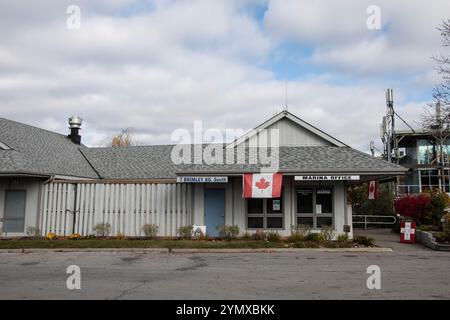Bluffer's Park Marina Büro an der Brimley Road South in Scarborough, Toronto, Ontario, Kanada Stockfoto