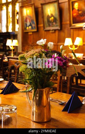 OXFORD, Großbritannien - 23. AUGUST 2017: Great Dining Hall in Christ Church College der University of Oxford in England. Stockfoto