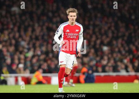 Emirates Stadium, London, Großbritannien. November 2024. Premier League Football, Arsenal gegen Nottingham Forest; Martin Odegaard von Arsenal Credit: Action Plus Sports/Alamy Live News Stockfoto