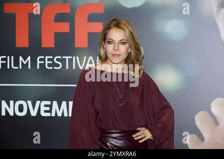 Turin, Italien. November 2024. Fotoruf der italienischen Schauspielerin Claudia Gerini beim Torino Film Festival 2024 Credit: Marco Destefanis/Alamy Live News Stockfoto