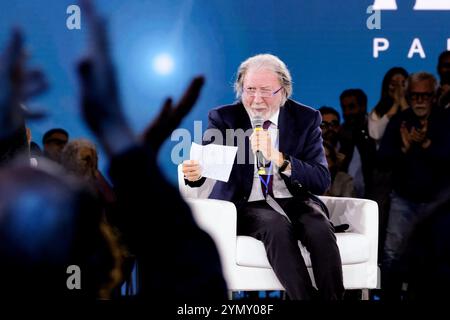 Roma, Italien. November 2024. Roberto Scarpinato, Federico Cafiero de Raho m5s in occsione di NOVA l'evento conclusivo dell'Assemblea Costituente del Movimento 5 Stelle tenutasi a Roma Sabato 23 Novembre 2024 (Foto Mauro Scrobogna /LaPresse) Roberto Scarpinato, Federico Cafiero de Raho m5s anlässlich von NOVA, der Abschlussveranstaltung der konstituierenden Versammlung der konstituierenden Versammlung der konstituierenden Versammlung der Konstituierenden Versammlung der Konstituierenden Versammlung der Samstag der Laxa Presse der Laxa Presse am 23. November 2024 in Rom und der Laxa Live Presse (Foto von Laxa Presse) Stockfoto