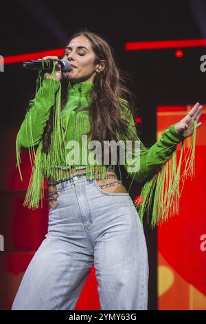 Sarah Engels bei der Schlagernacht des Jahres live auf der Original Tour in der Berliner Uber Arena am 16. November 2024 Stockfoto