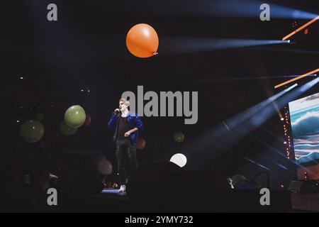 Vincent Gross bei der Schlagernacht des Jahres live auf der Original Tour in der Berliner Uber Arena am 16. November 2024 Stockfoto