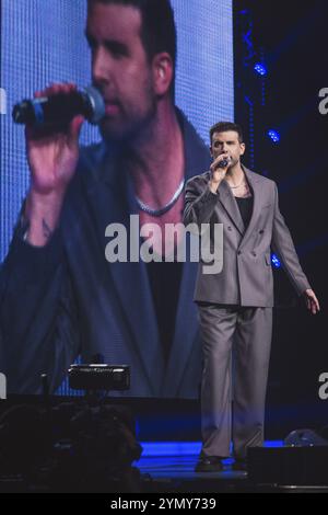 Jay Khan bei der Schlagernacht des Jahres live auf der Original Tour in der Berliner Uber Arena am 16. November 2024 Stockfoto