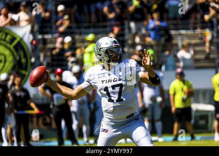 Europäische Fußballliga, elf/ Spiel : Tirol Raiders bei Stuttgart Surge , Juni. 25. 2023 , KONTINENT  Stockfoto