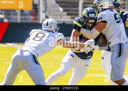 Europäische Fußballliga, elf/ Spiel : Tirol Raiders bei Stuttgart Surge , Juni. 25. 2023 , KONTINENT  Stockfoto