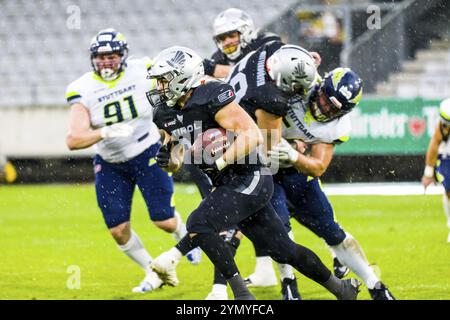 European League of Football, elf/ Spiel:Stuttgart Surge bei Tirol Raiders am 26. Aug. 2023 , im Tivoli Stadion , Innsbruck , Oesterreich Stockfoto