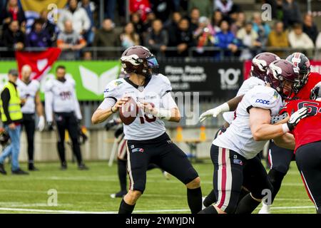 European League of Football, elf/ Spiel : Rhein Feuer bei Helvetic Guards am 27. August 2023, im Lidl Sportpark, Wil, Schweiz, Europa Stockfoto