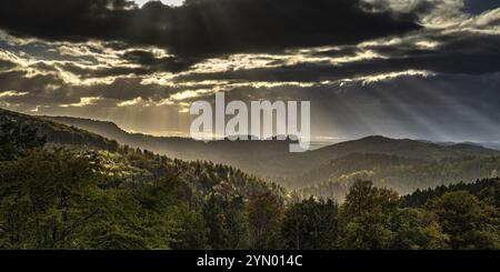 Magische Abendstimmung in der Sächsischen Schweiz 4 Stockfoto