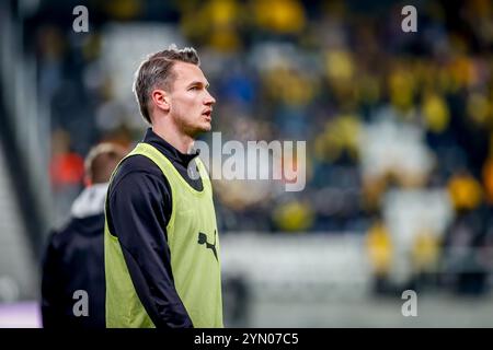 Skien, Norwegen, 23. November 2024. Bodø/Glimts Odin Bjørtuft vor dem Eliteserien-Spiel zwischen Odd und Bodø/Glimt in der Skagerak Arena. Quelle: Frode Arnesen/Alamy Live News Stockfoto