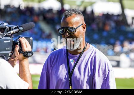 ELF/Playoff Spiel : Berlin Thunder in Frankfurt Galaxy am 09. September 2023, in der PSD Bank Arena, Frankfurt a. M., Deutschland Patrick Stockfoto