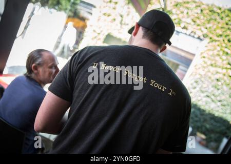 Szenen aus Umami Burger am 1520 Cahuenga Blvd in Hollywood, CA. Stockfoto