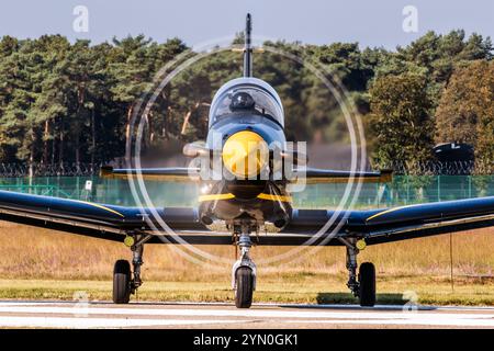 Pilatus PC-7 Turbo Trainer Flugzeuge der Royal Netherlands Air Force. Kleine-Brogel, Belgien - 20. September 2024 Stockfoto