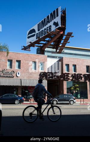 Szenen aus Umami Burger am 1520 Cahuenga Blvd in Hollywood, CA. Stockfoto