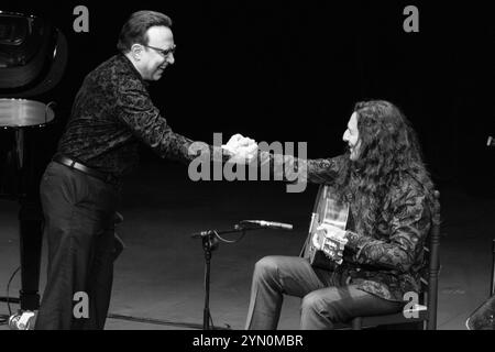 Madrid, Spanien. November 2024. Michel Camilo und Tomatito treten während des JAZZMADRID-Konzerts im Conde Duque in Madrid auf 23. November 2024 Spanien Credit: SIPA USA/Alamy Live News Stockfoto