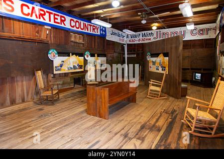Jimmy Carter Heimatstadt in Plänen, GA, USA Stockfoto