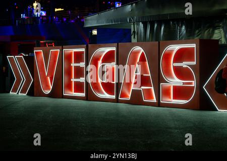 November 2024; Las Vegas, Nevada, USA. F1 Las Vegas Grand Prix; Renntag; Vegas ist bereit für die F1 Stockfoto