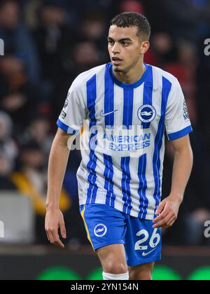 Bournemouth, Großbritannien. November 2024. Bournemouth, England, 23. November 2024: Brighton & Hove Albions Yasin Ayari während des Premier League-Fußballspiels zwischen Bournemouth und Brighton & Hove Albion im Vitality Stadium in Bournemouth, England. (David Horton/SPP) (David Horton/SPP) Credit: SPP Sport Press Photo. /Alamy Live News Stockfoto