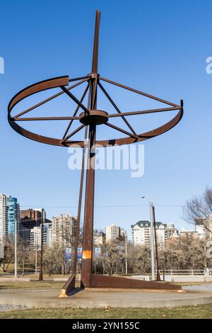 Edmonton, Kanada, 12. November 2023: Traditional Graial Ground and Fort Edmonton Cemetery Stockfoto