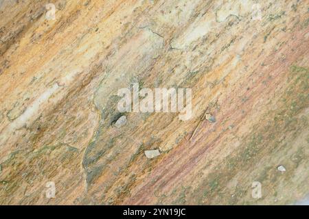 Eine atemberaubende und farbenfrohe Marmorstruktur mit auffälligen Mustern und wunderschönen, natürlichen Adern Stockfoto