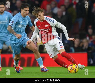 London, Großbritannien. November 2024. Chelsea / Arsenal - Premier League - Stamford Bridge - London. Martin Odegaard in Aktion. Bildnachweis: Mark Pain / Alamy Live News Stockfoto