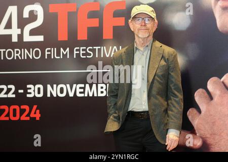 Turin, Italien. November 2024. Ron Howard besucht den Film „Eden“ während des 42. Turiner Filmfestivals in der Aula Magna Cavallerizza reale in Turin. Quelle: SOPA Images Limited/Alamy Live News Stockfoto