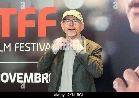 Turin, Italien. November 2024. Ron Howard besucht den Film „Eden“ während des 42. Turiner Filmfestivals in der Aula Magna Cavallerizza reale in Turin. Quelle: SOPA Images Limited/Alamy Live News Stockfoto