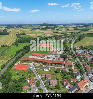 Blick auf die Stadt Freystadt an der Schwarzach in der Oberpfalz in Bayern Stockfoto