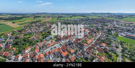 Blick auf die Stadt Freystadt an der Schwarzach in der Oberpfalz in Bayern Stockfoto