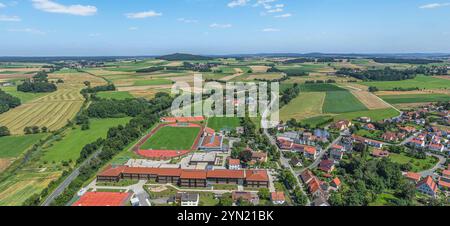 Blick auf die Stadt Freystadt an der Schwarzach in der Oberpfalz in Bayern Stockfoto