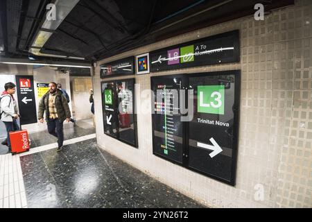 Placa Espanya Interchange Stockfoto